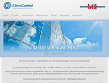 Tablet Screenshot of climacontrol.de